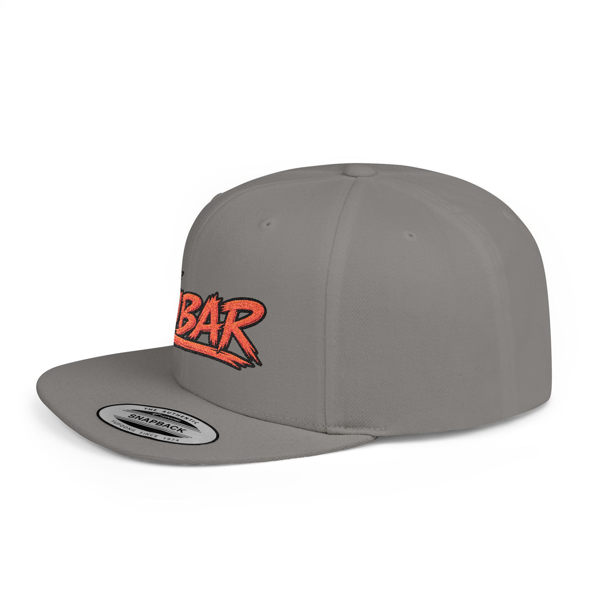 FUBAR Retro Script Flat Bill Snapback Hat