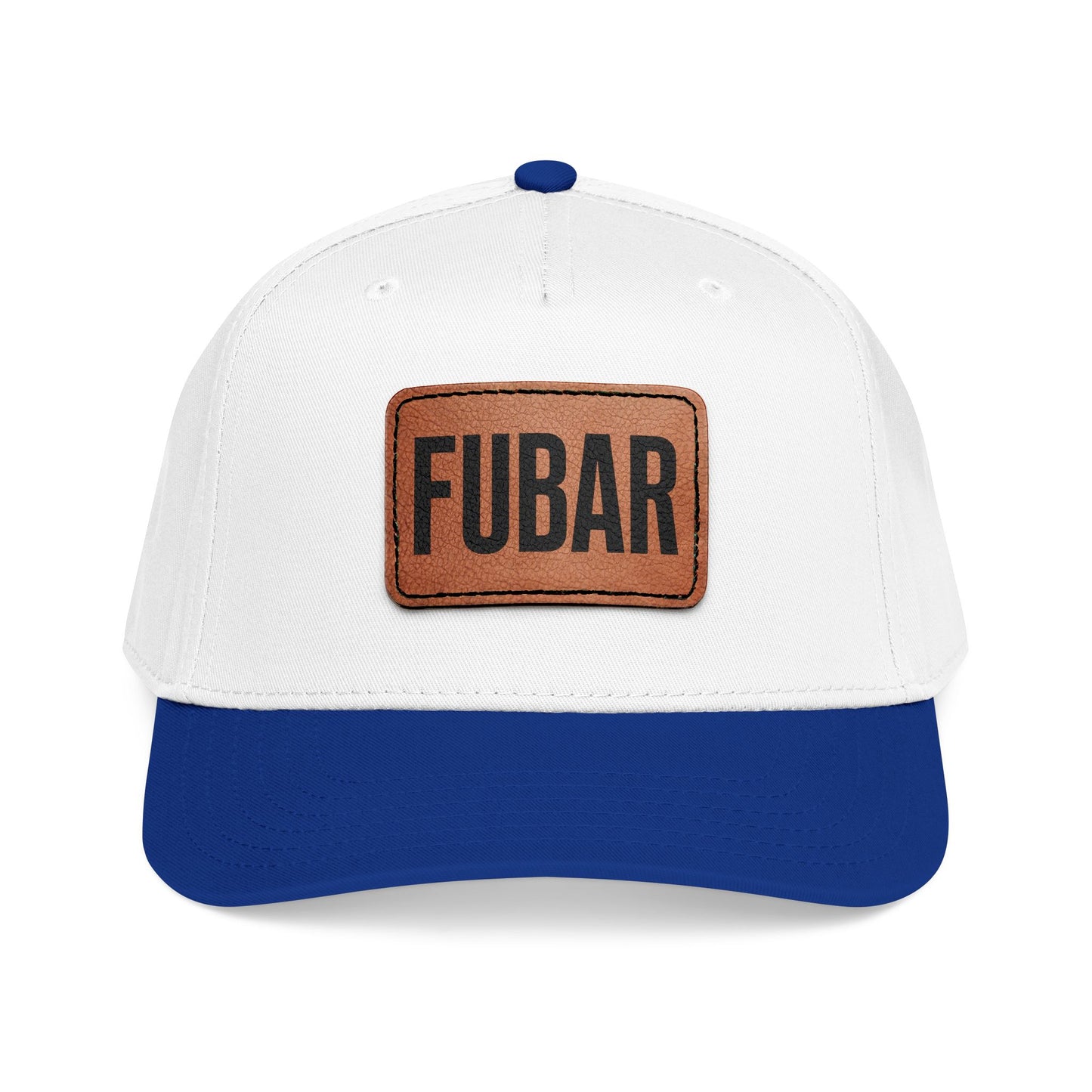 FUBAR Classic Leather Patch Hat