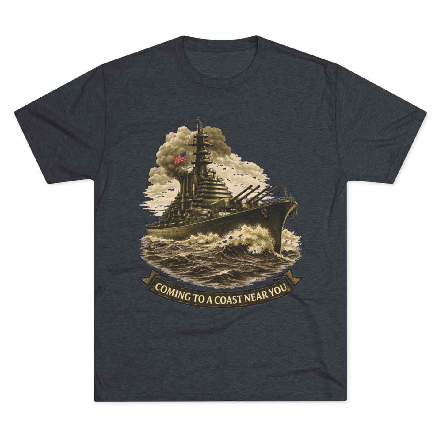 "Coming to a Coast Near You" Vintage Naval Graphic
