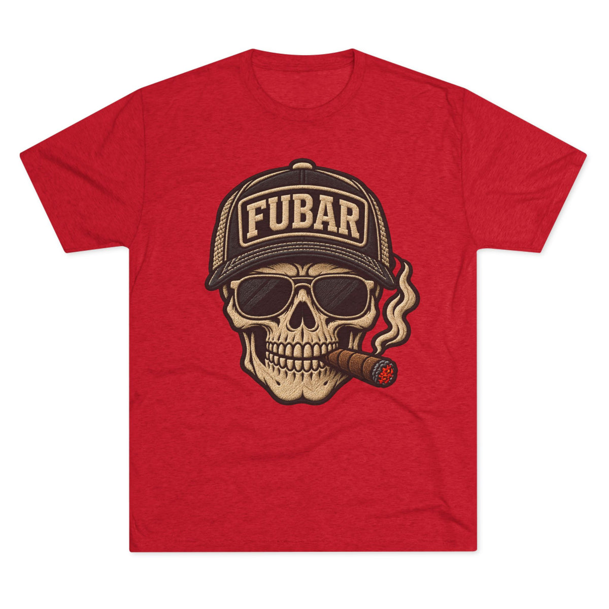 FUBAR Skull Cigar T-Shirt