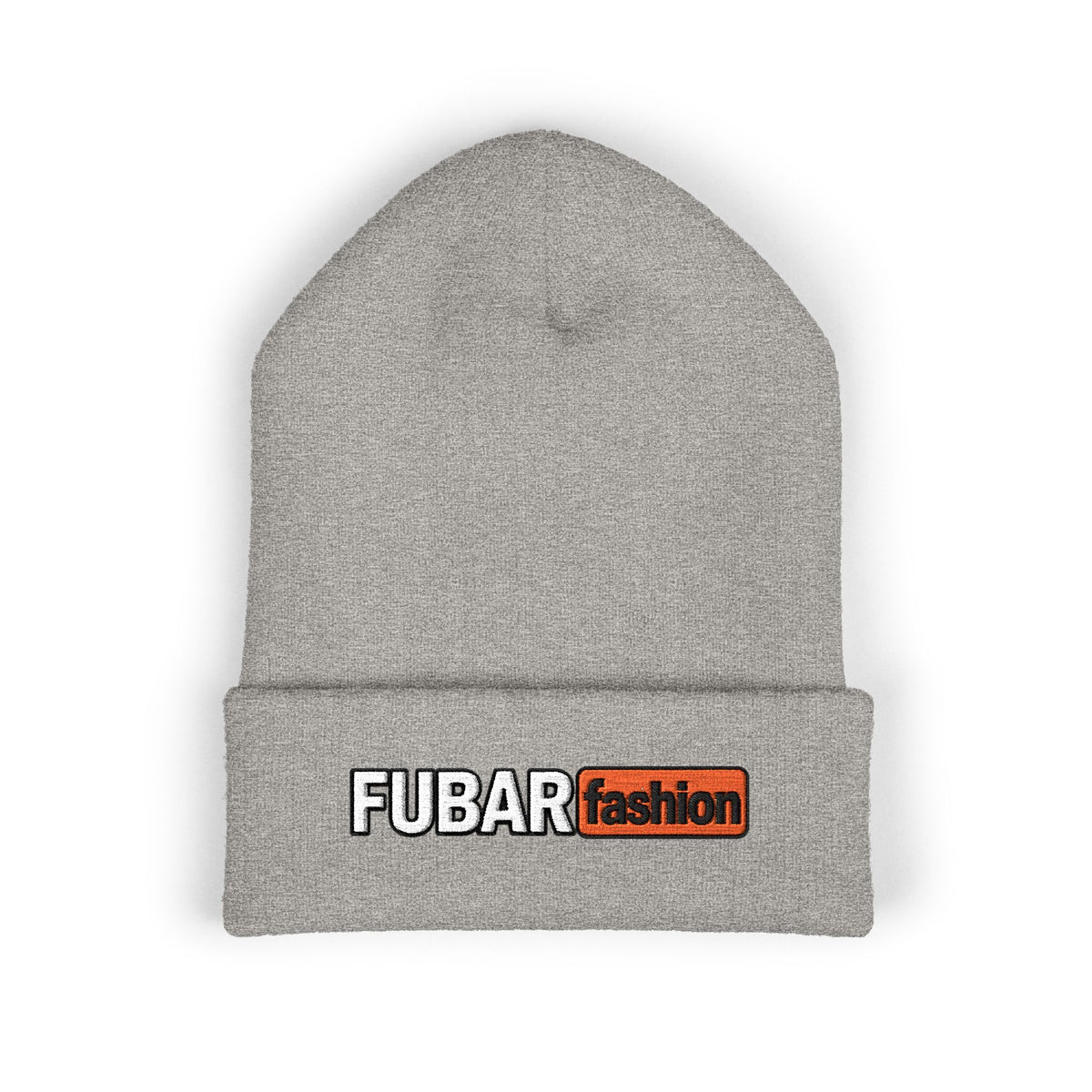 FUBAR Fashion Embroidered Cuffed Beanie