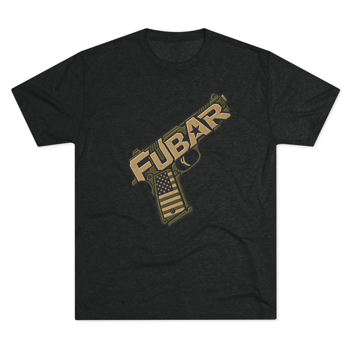 Fubar Military Flag Pistol Design Shirt