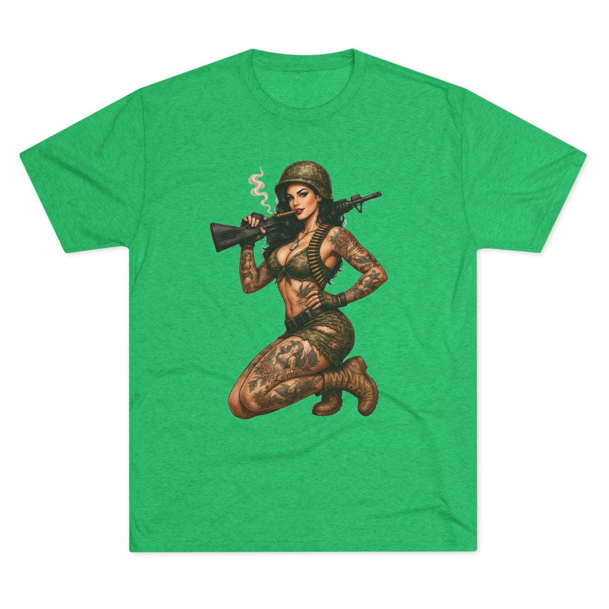 Vintage Pin-Up Soldier & 'FUBAR' Grenade Design