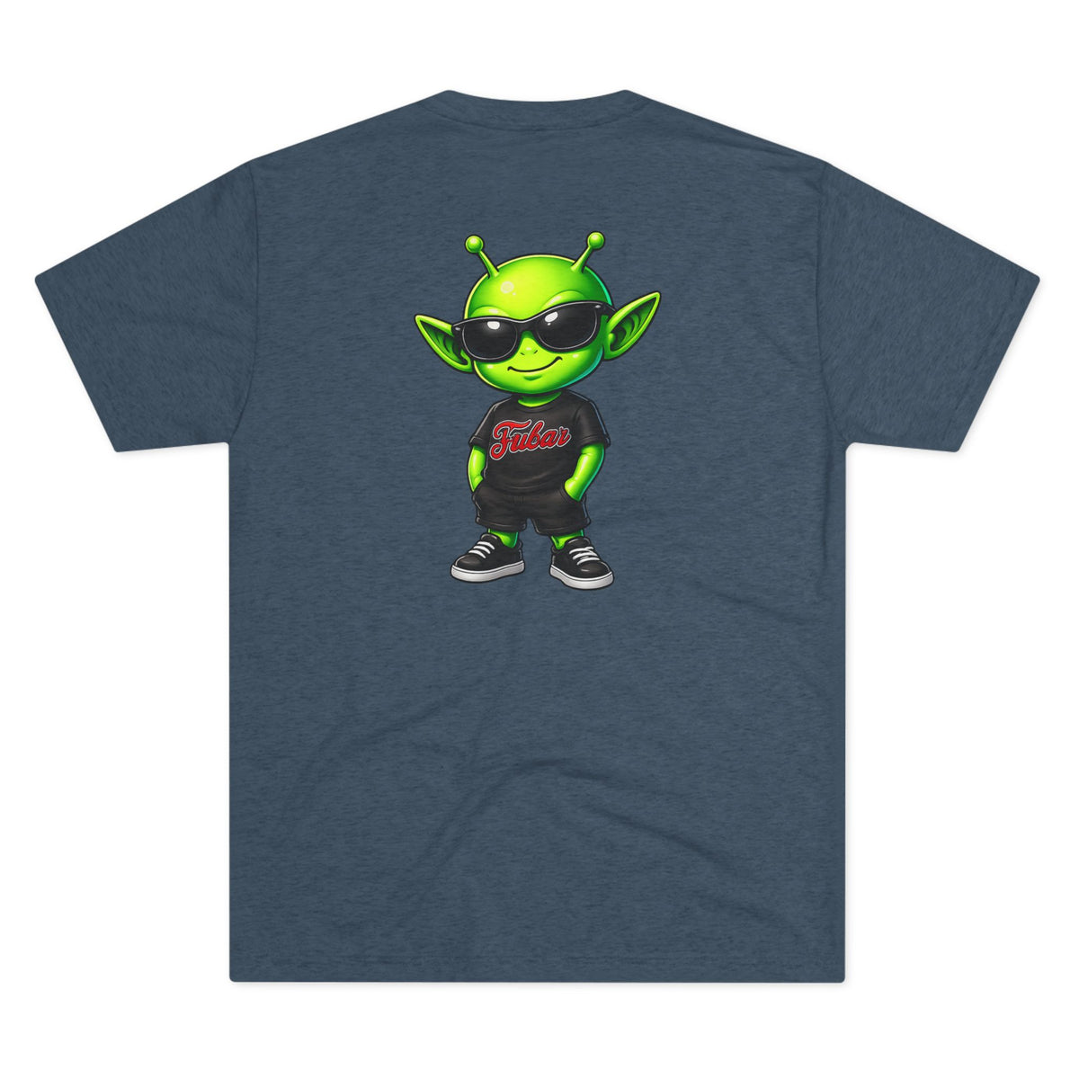 Distressed American Flag & Neon Green Script