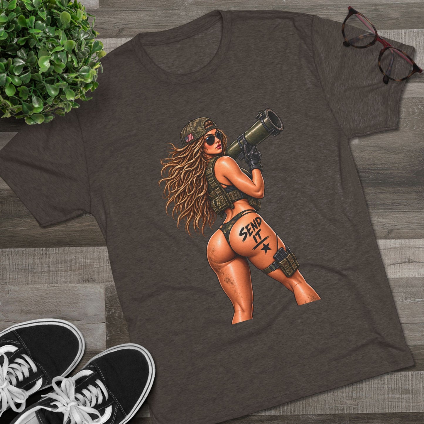 'Send It' RPG Girl & 'Have a Nice Day' Grenade Graphic