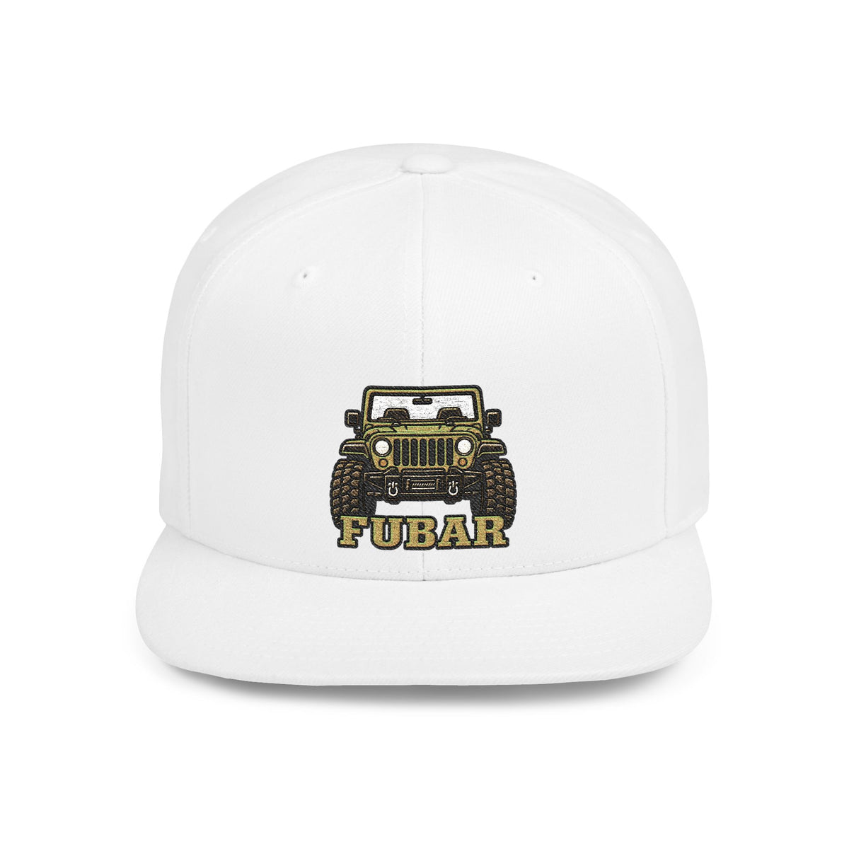 FUBAR Jeep Flat Bill Snapback Hat