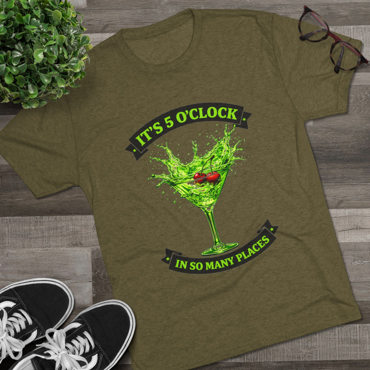 "It's 5 O' Clock In So Many Places" Cocktail (T-Shirt)