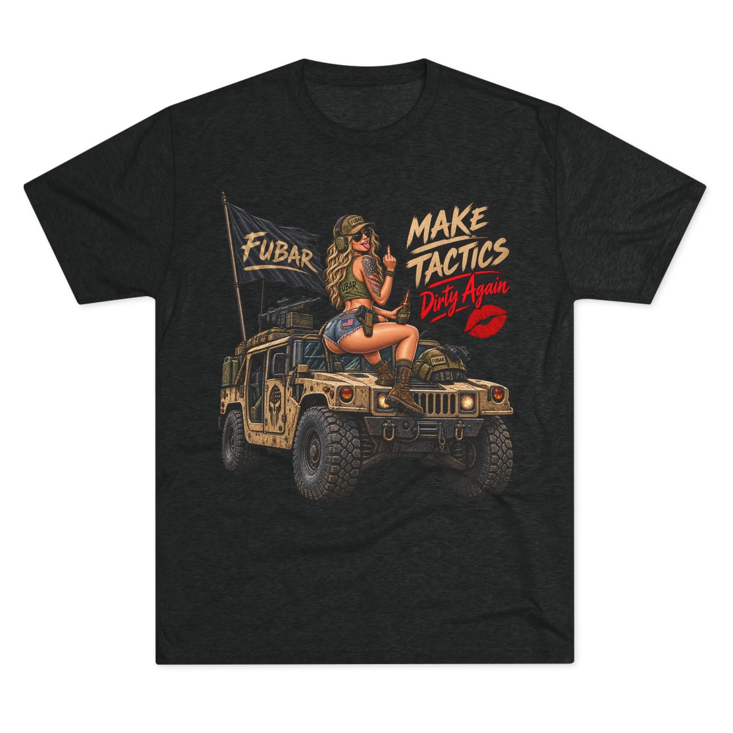 FUBAR Military Humvee Pinup Shirt
