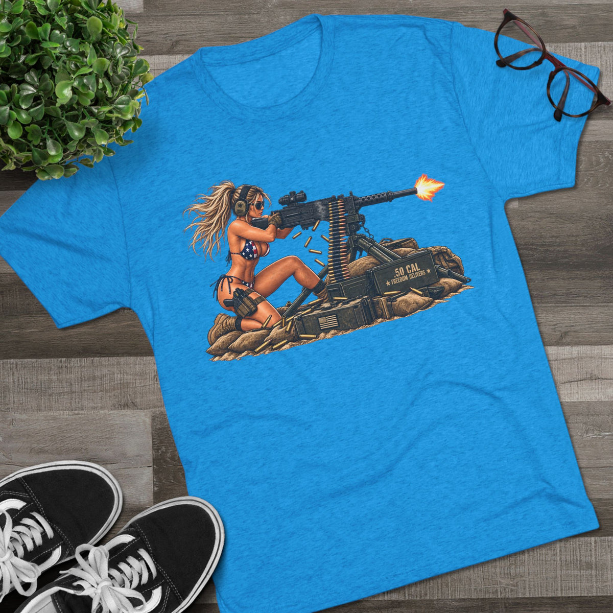 Machine Gun Pin-Up T-Shirt