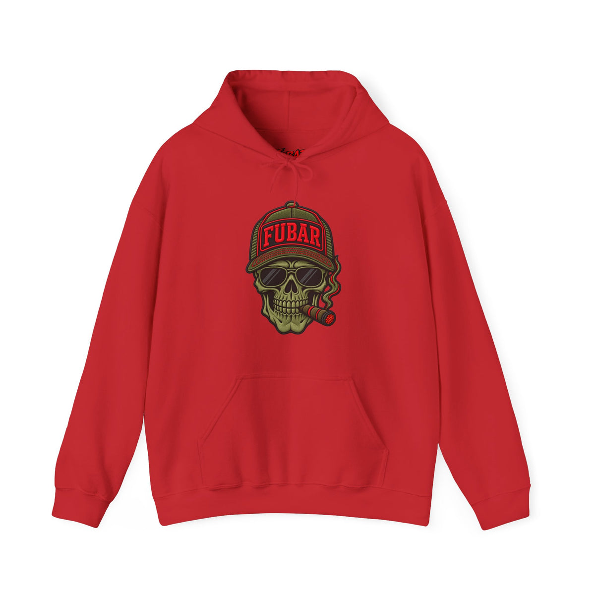FUBAR Skull Hoodie – Tactical Skull & Rifle Graphic Pullover