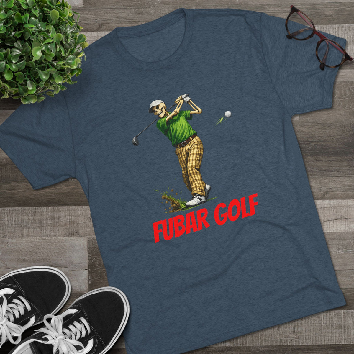 'FUBAR Golf' Vintage Golfer Graphic Tee