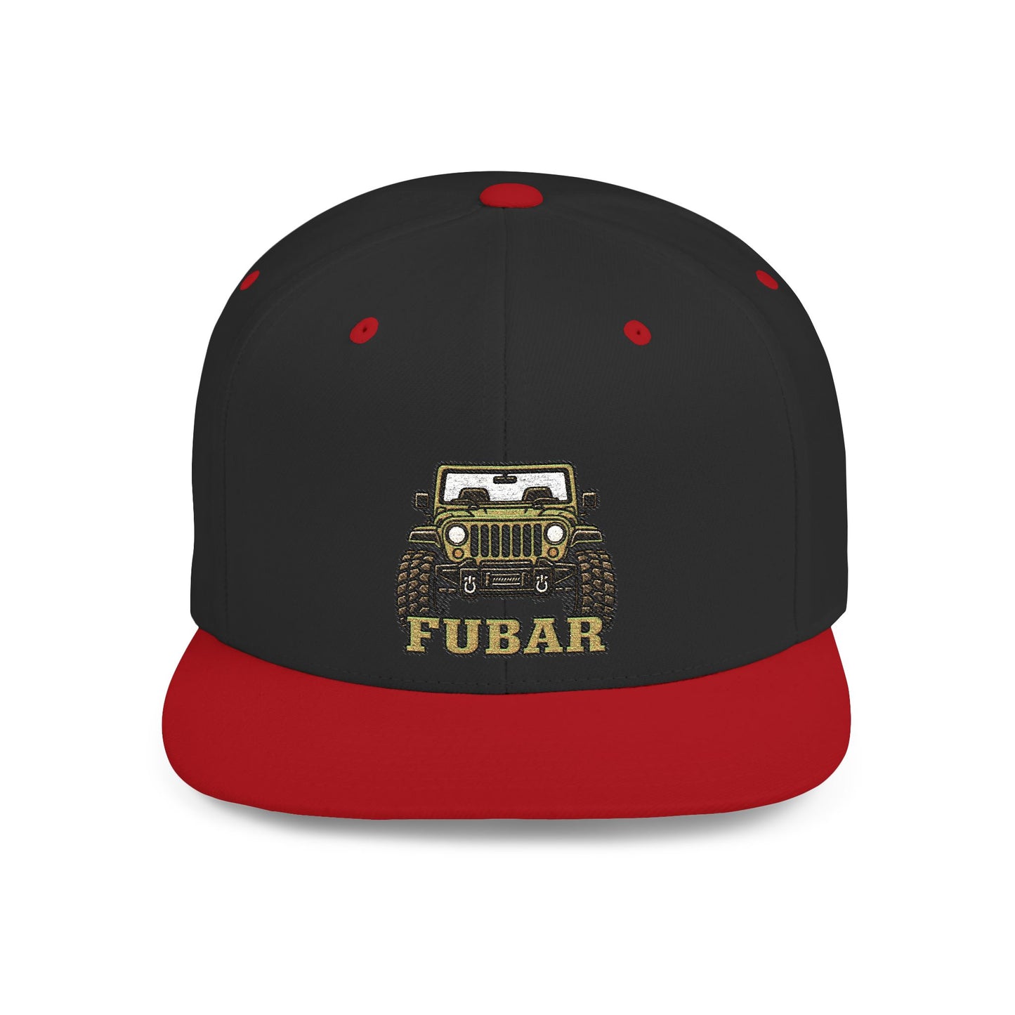 FUBAR Jeep Flat Bill Snapback Hat