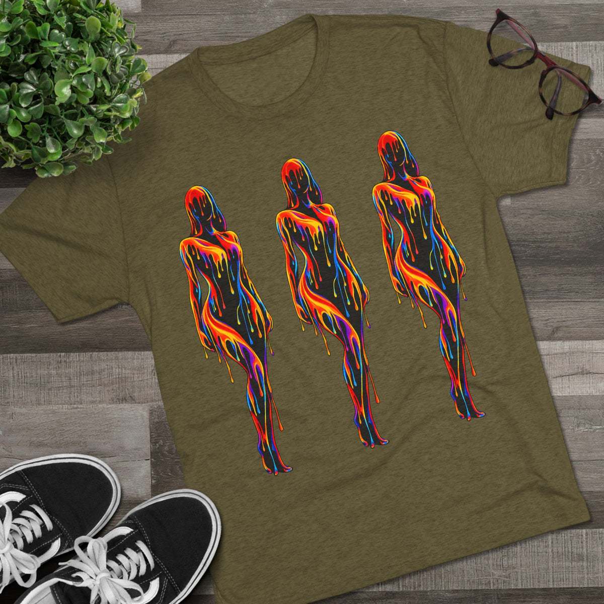 Neon Silhouette Front & American Flag “FUBAR” Back