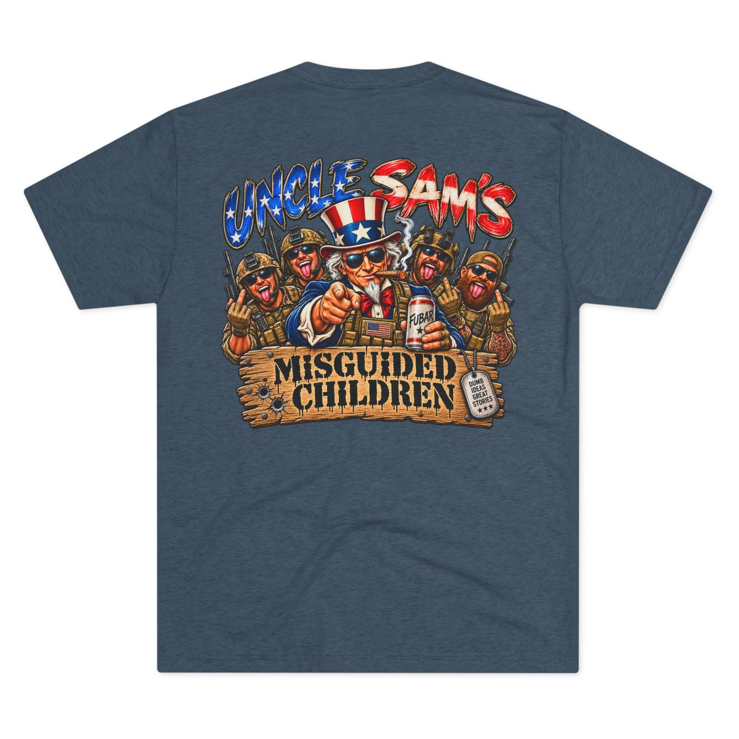 (Back Side) Uncle Sam's Misguided Children Graphic Tee