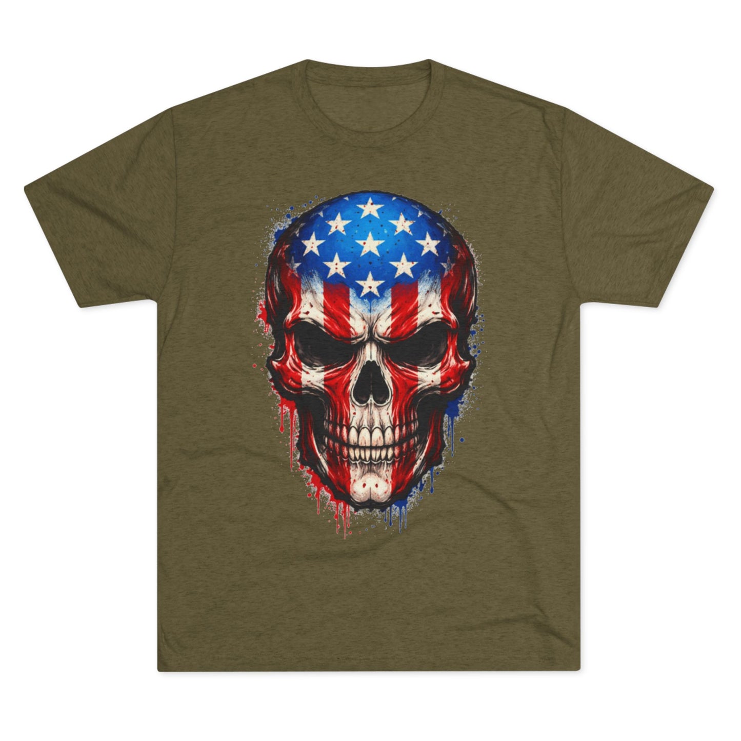 American Flag Skull T-Shirt — FUBAR Graphic Tee