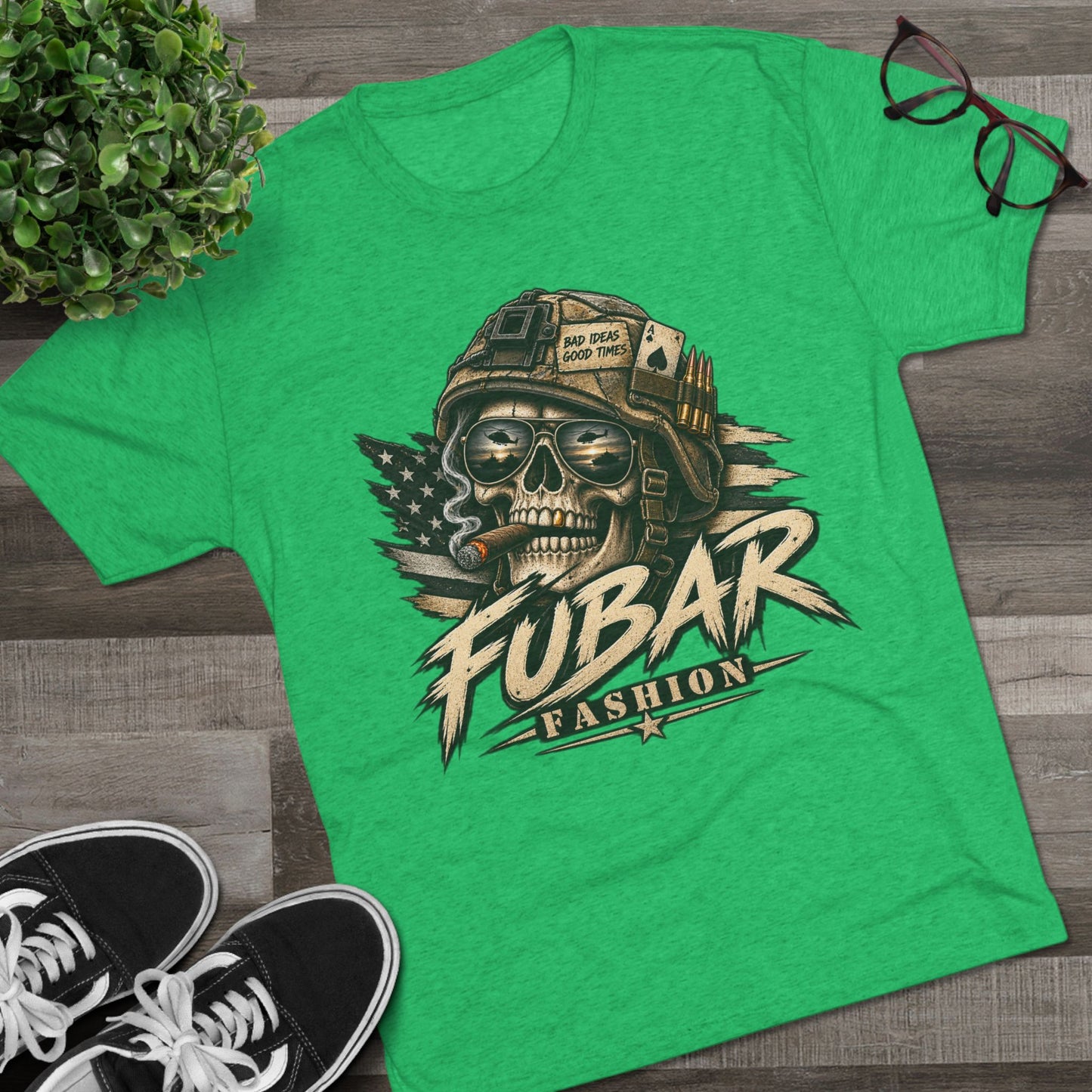YAT YAS back-military shirt