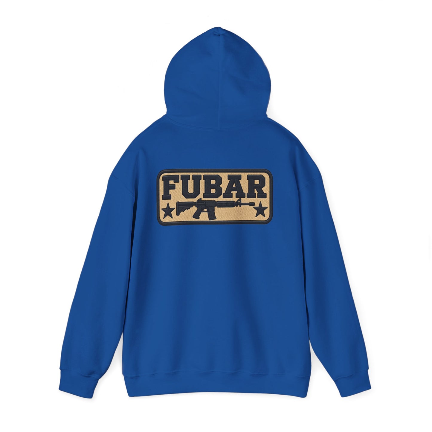Military-Inspired Gun Graphic Pullover