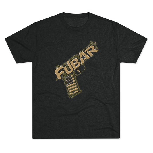 Fubar Military Flag Pistol Design Shirt
