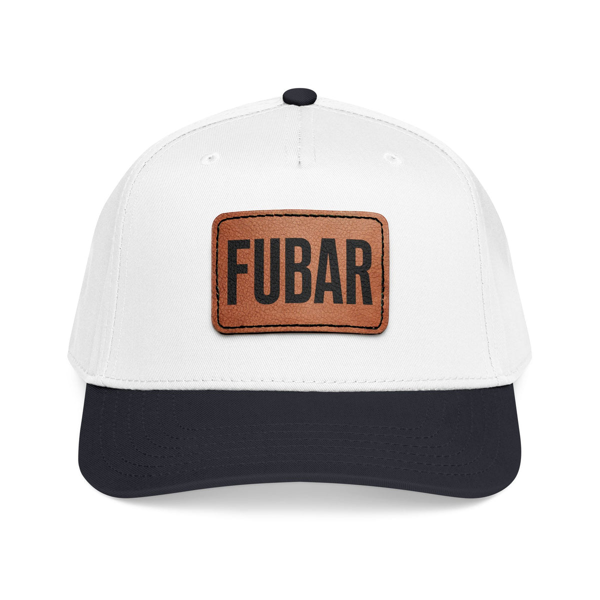 FUBAR Classic Leather Patch Hat
