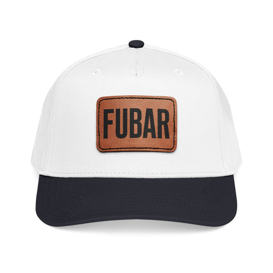 FUBAR Classic Leather Patch Hat