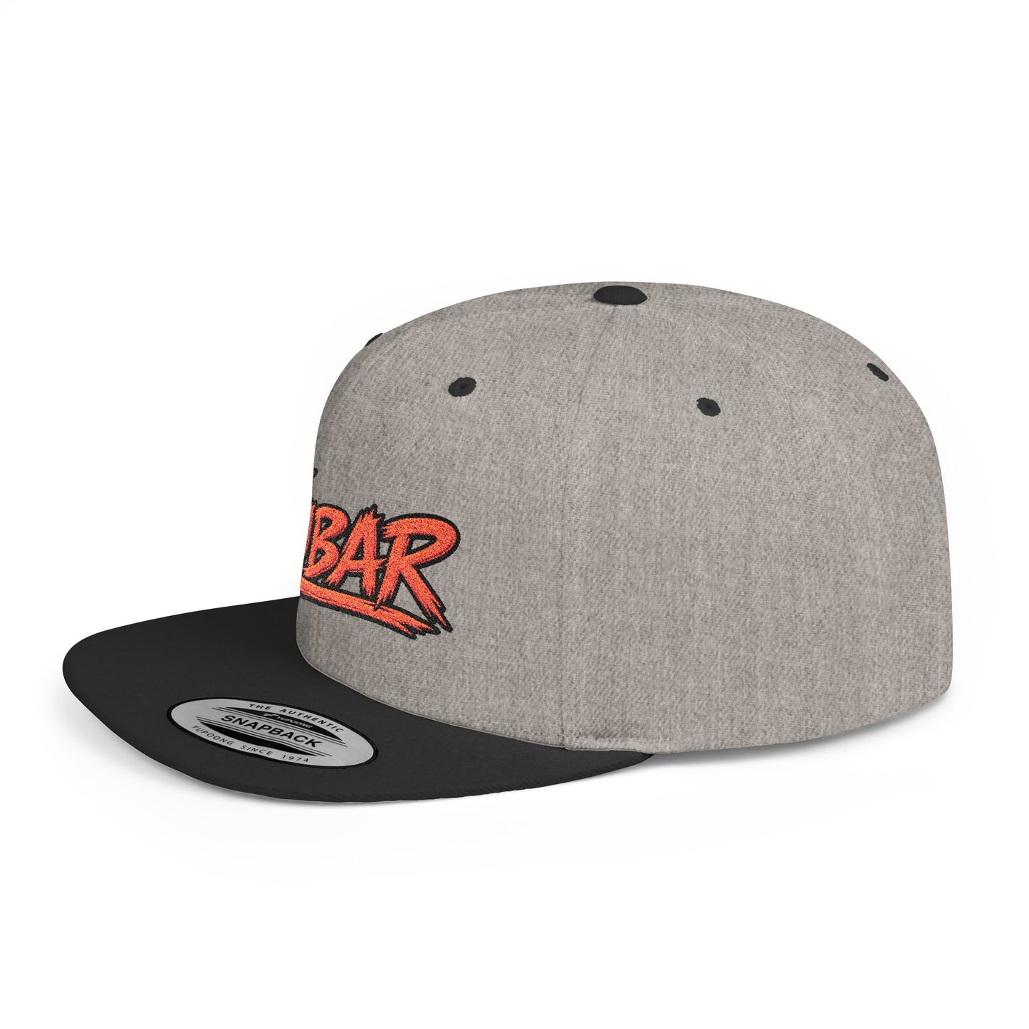 FUBAR Retro Script Flat Bill Snapback Hat