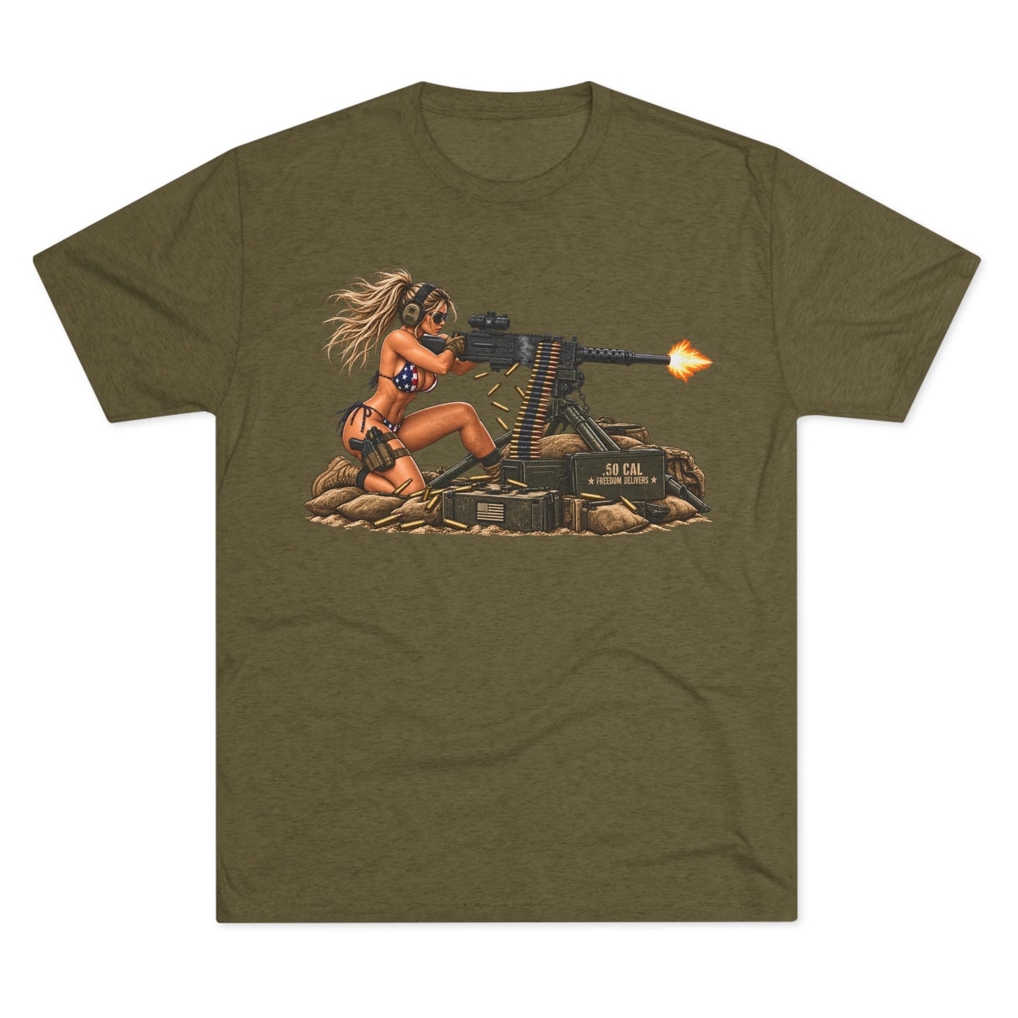 Machine Gun Pin-Up T-Shirt