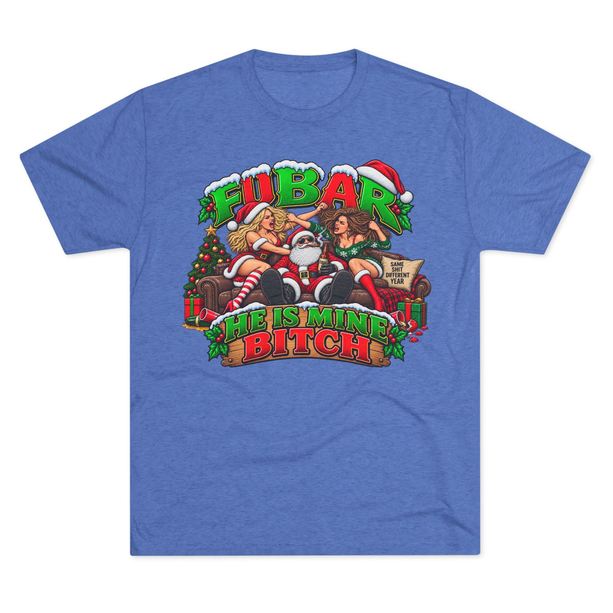 "He Is Mine, Bitch" Holiday Graphic Shirt