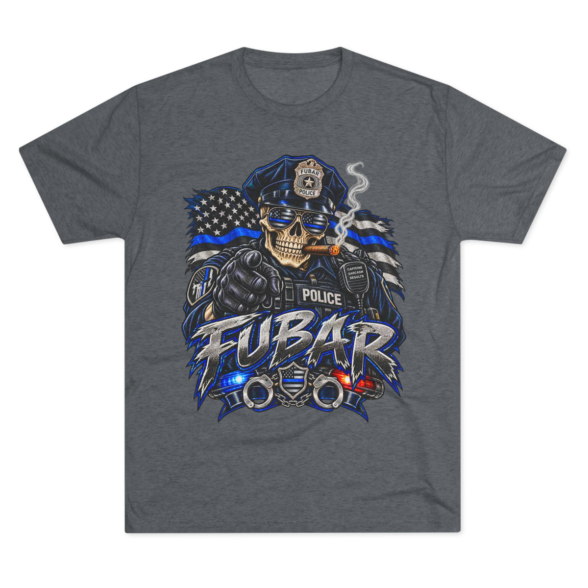 Police FUBAR Skull Tee