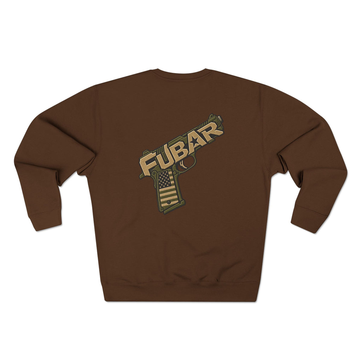 FUBAR Tactical Sweatshirt — Military-Inspired Crewneck with Rifle & Pistol Graphic