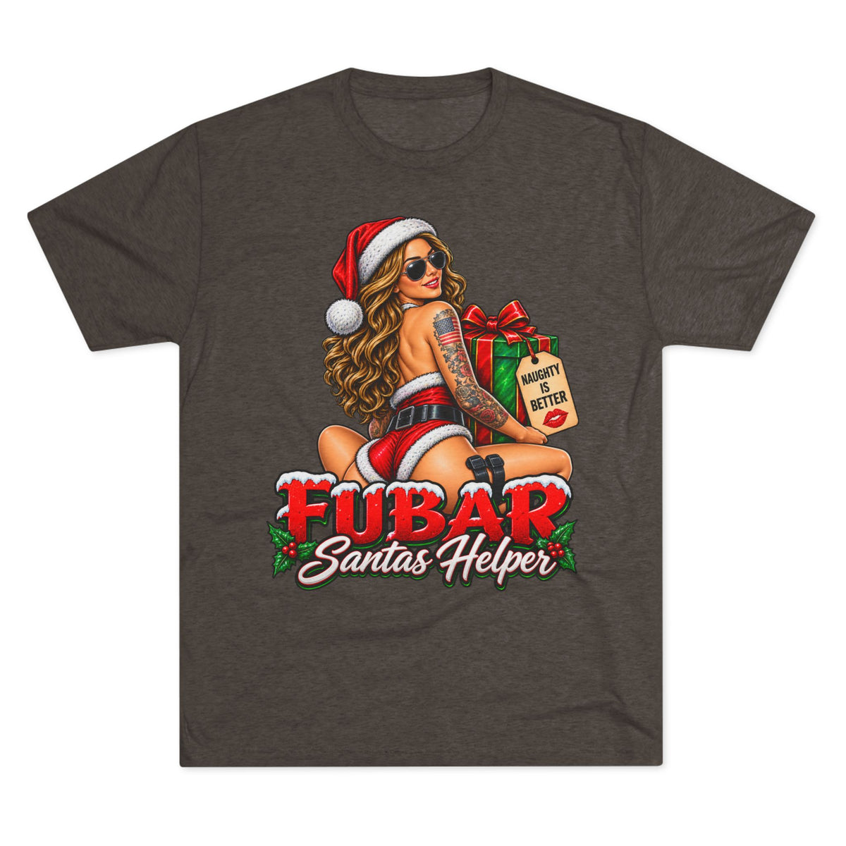 “FUBAR Santa’s Helper” Holiday Pinup Graphic T-Shirt