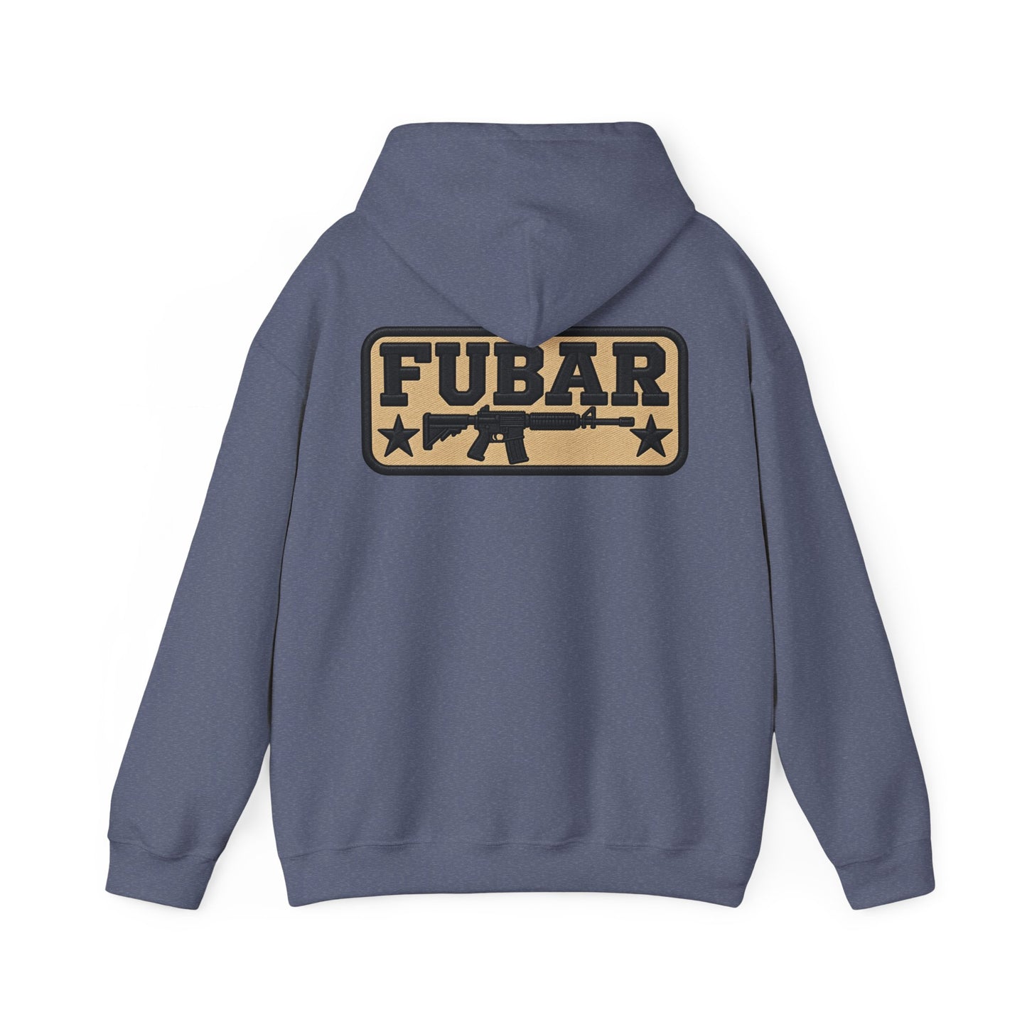 FUBAR Skull Hoodie – Tactical Skull & Rifle Graphic Pullover