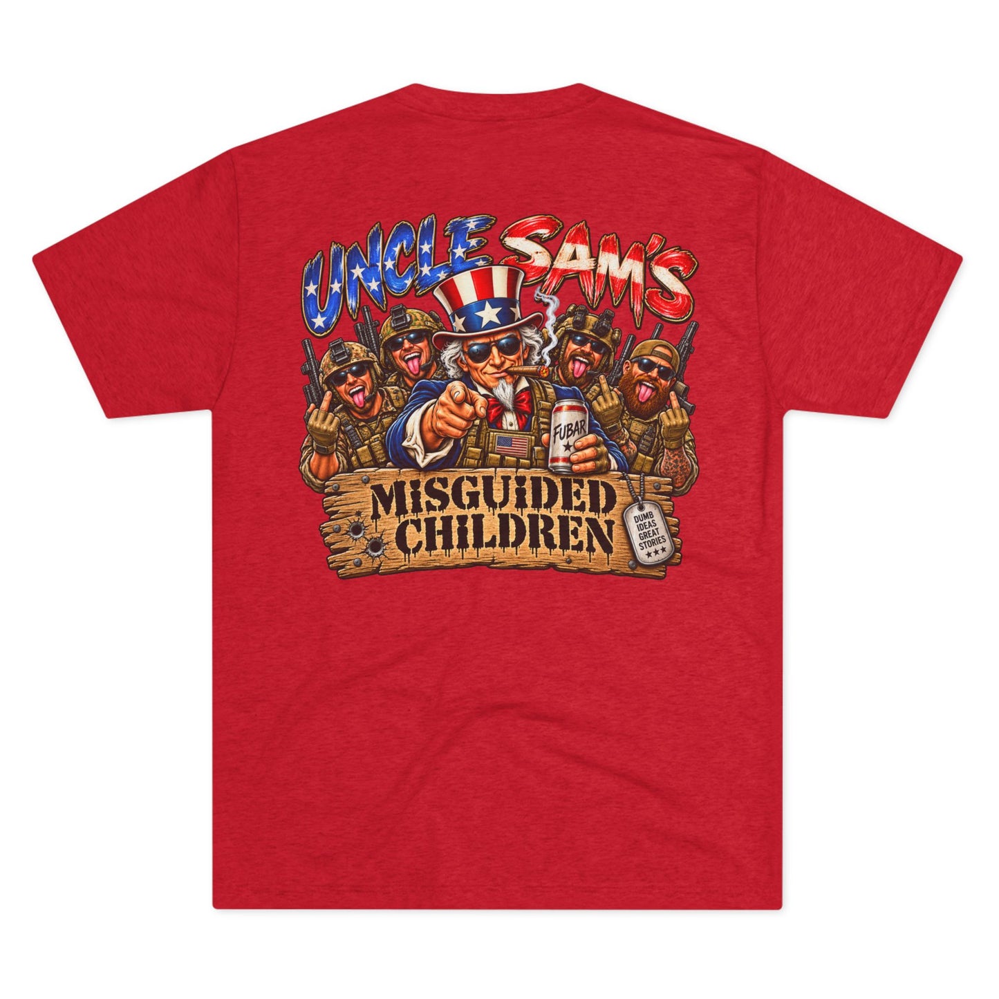 (Back Side) Uncle Sam's Misguided Children Graphic Tee