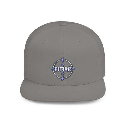 Snapback Hat — FUBAR Target Logo Flat-Bill Cap