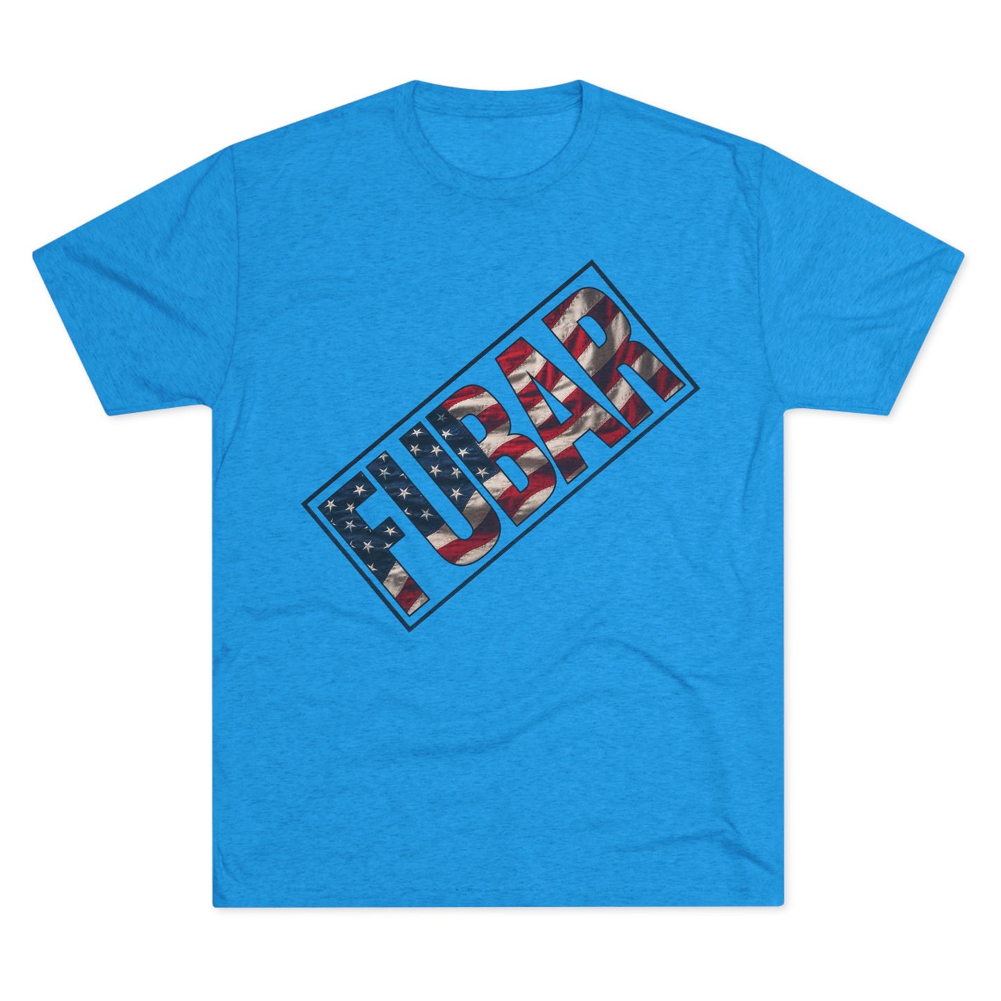 FUBAR Vintage Military Graphic Tee — American Flag Patch Design
