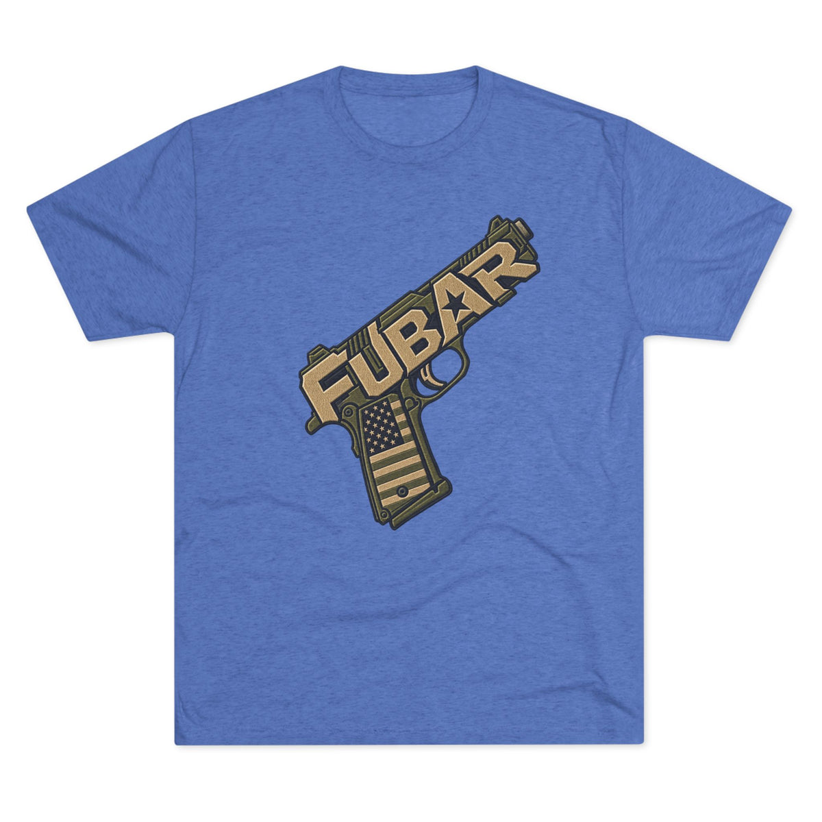 Fubar Military Flag Pistol Design Shirt