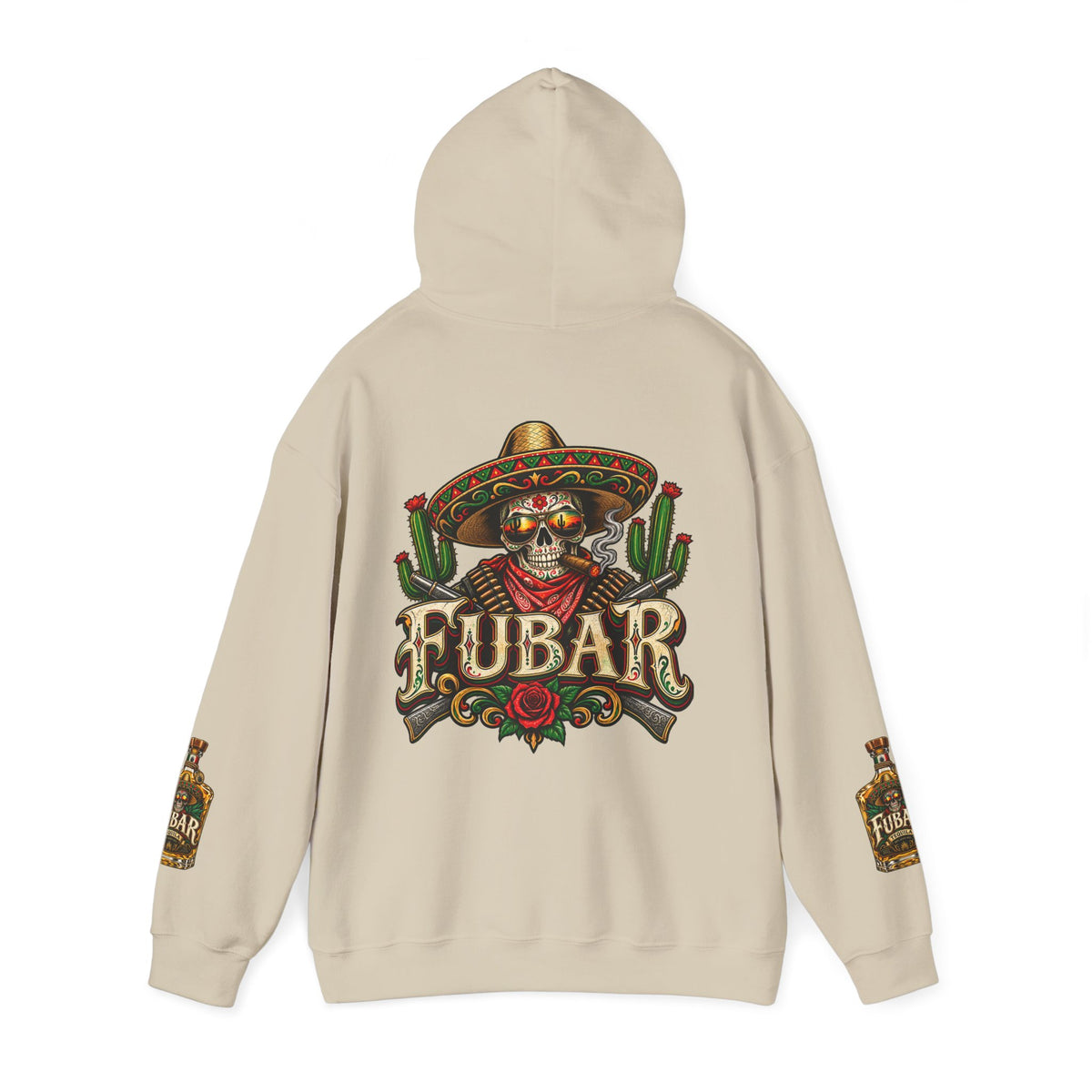 FUBAR Skull Hoodie – Day of the Dead Party Pullover