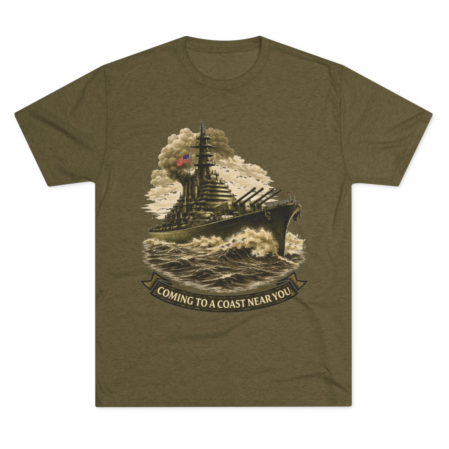 "Coming to a Coast Near You" Vintage Naval Graphic