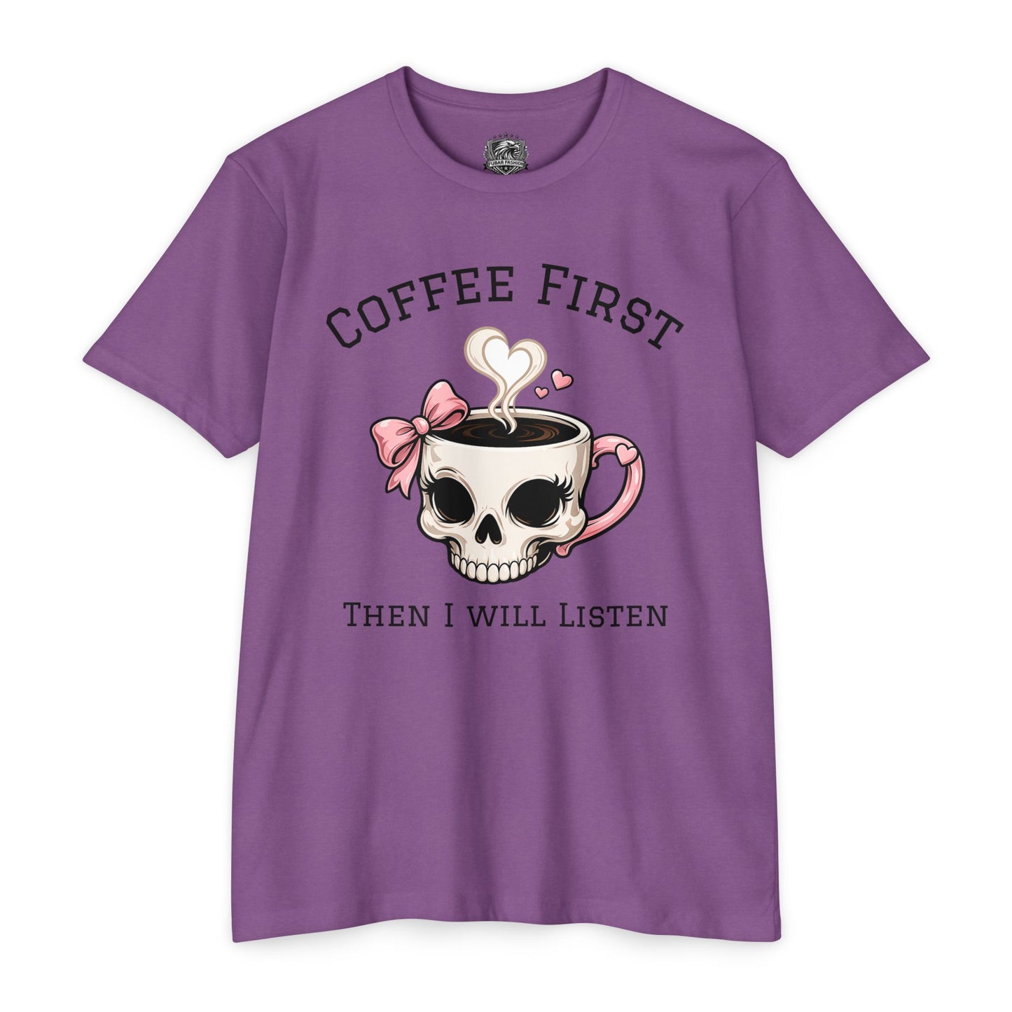 Women's Coffee First Skull Tee (t-shirt)
