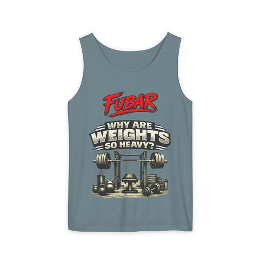 "Why Are Weights So Heavy?" Graphic Tank Top