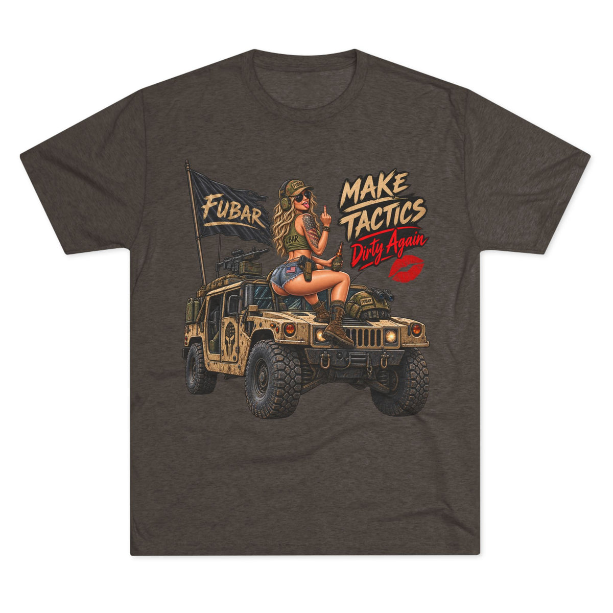 FUBAR Military Humvee Pinup Shirt