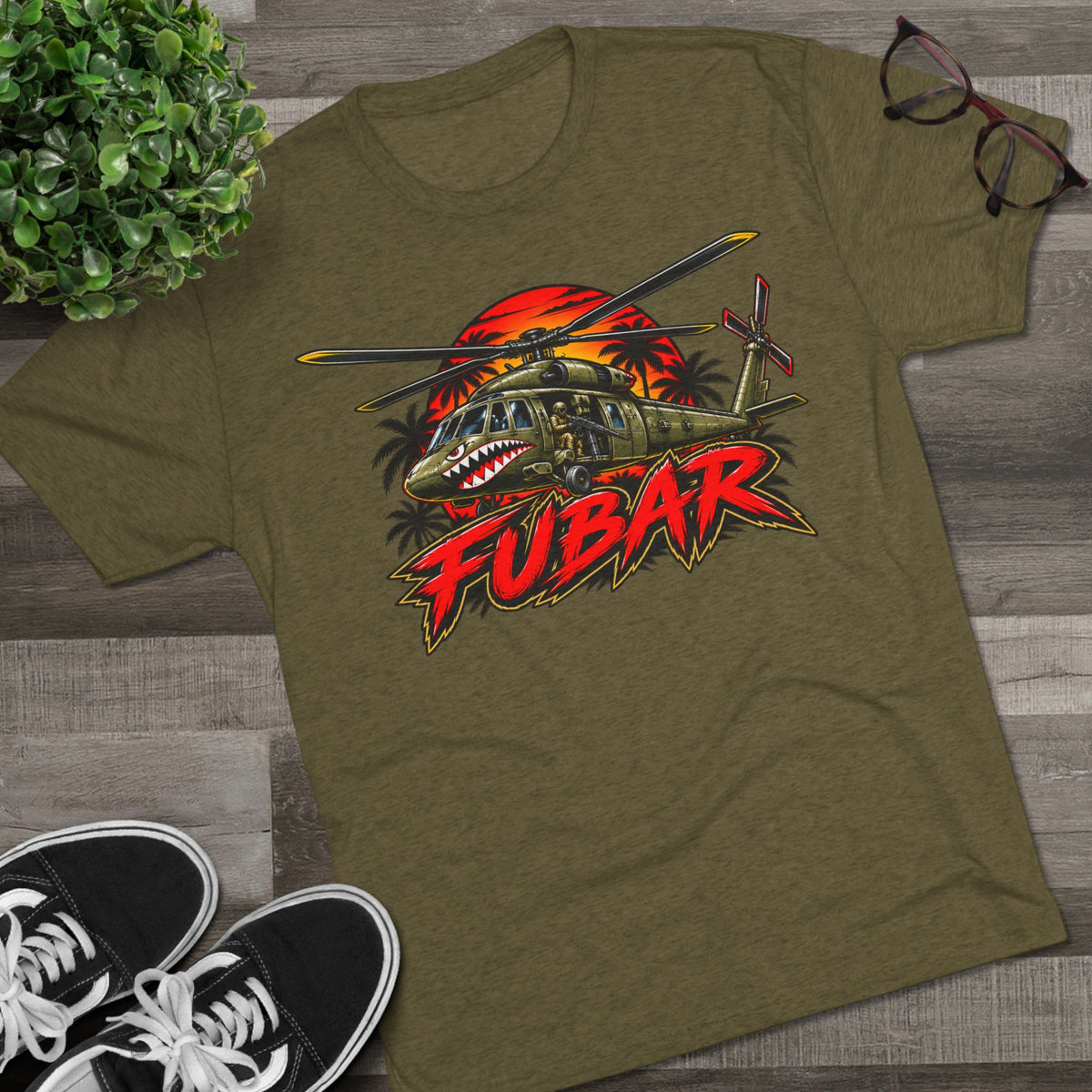 FUBAR Military Helicopter Tee