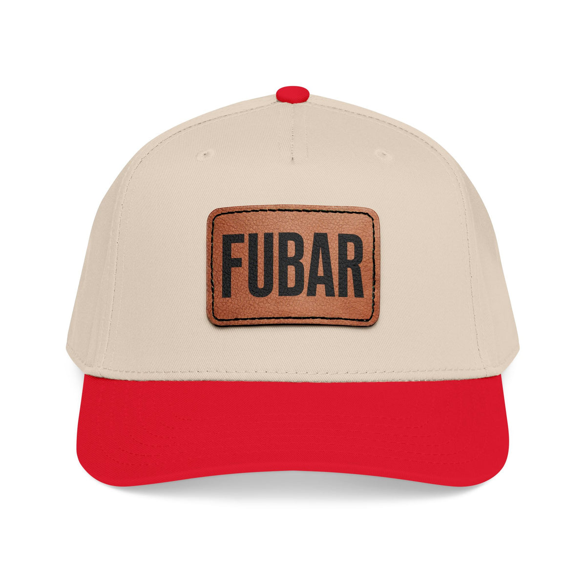 FUBAR Classic Leather Patch Hat
