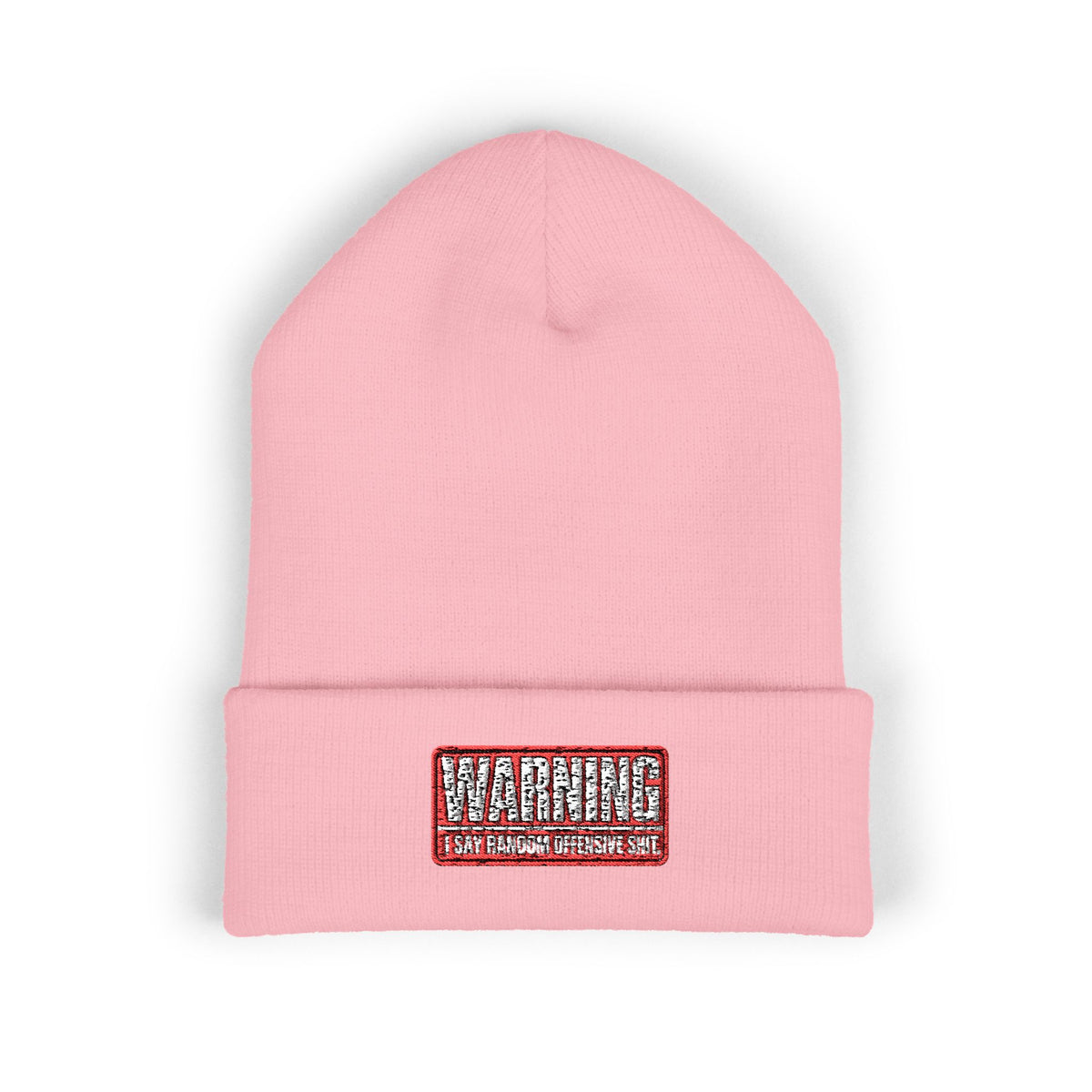 Warning Cuffed Beanie