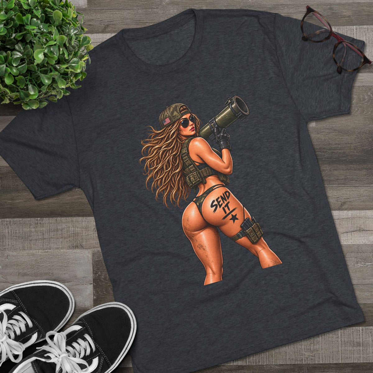 'Send It' RPG Girl & 'Have a Nice Day' Grenade Graphic