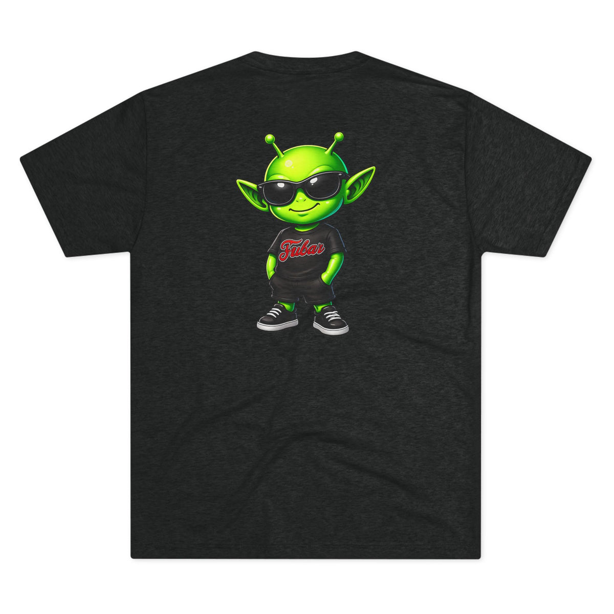 Distressed American Flag & Neon Green Script