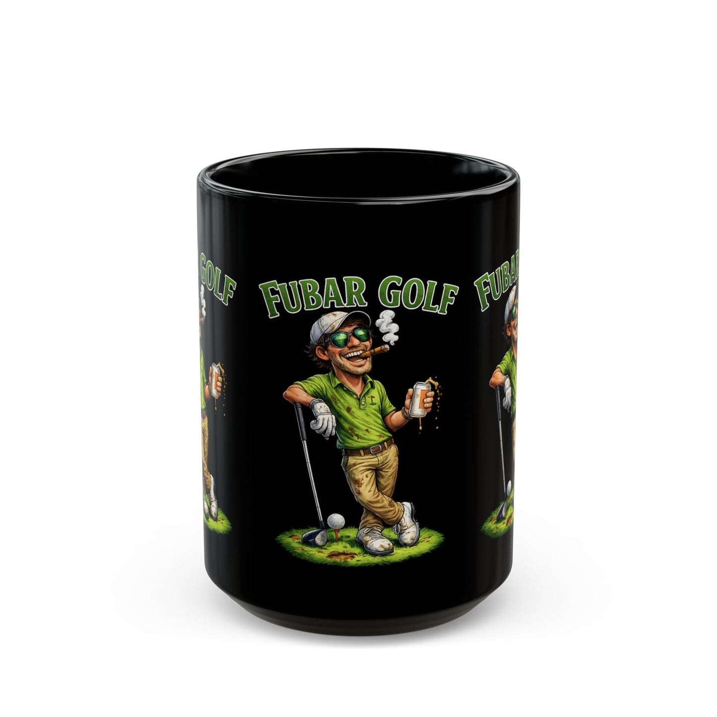 FUBAR Golf Black Coffee Mug