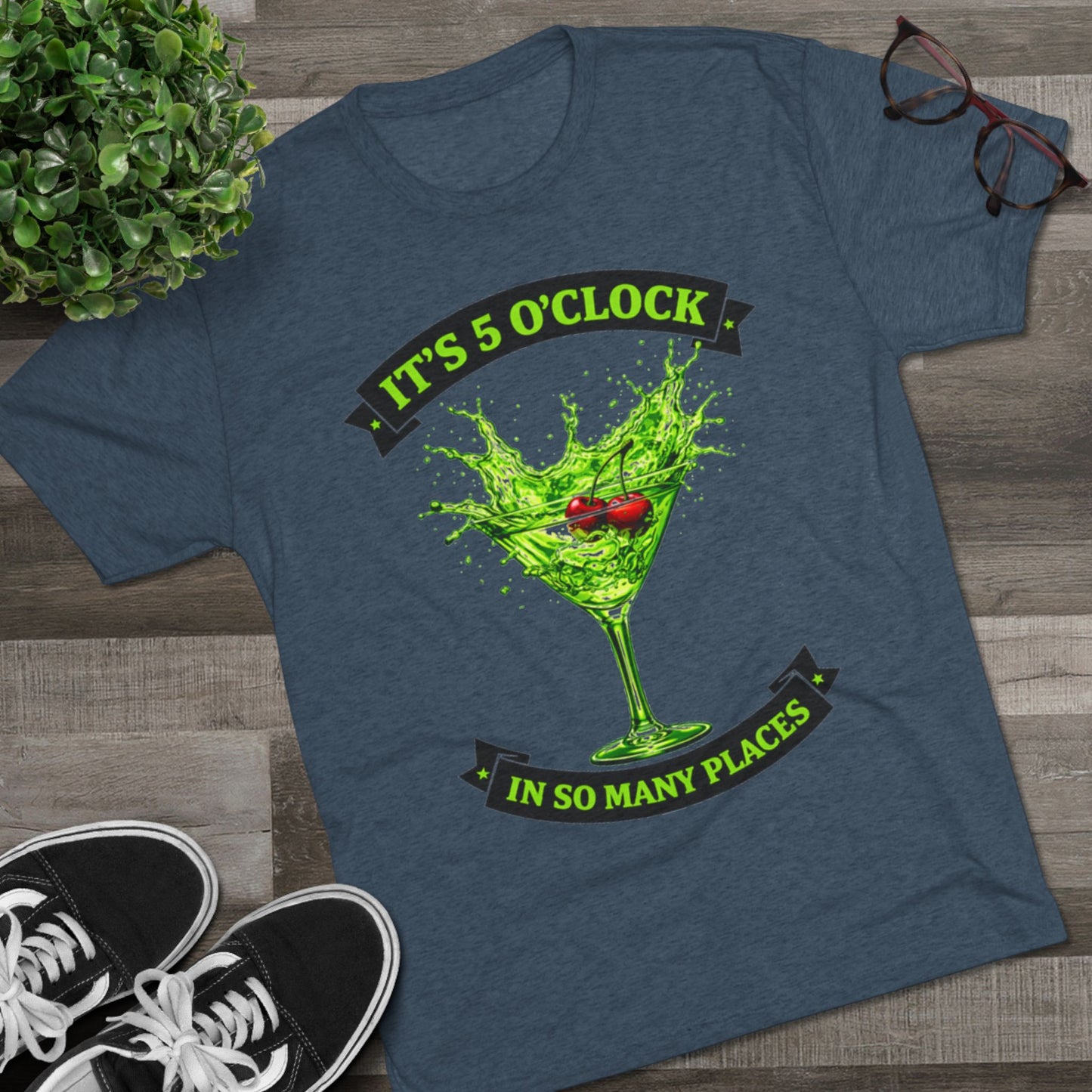 "It's 5 O'Clock in So Many Places" Green Martini