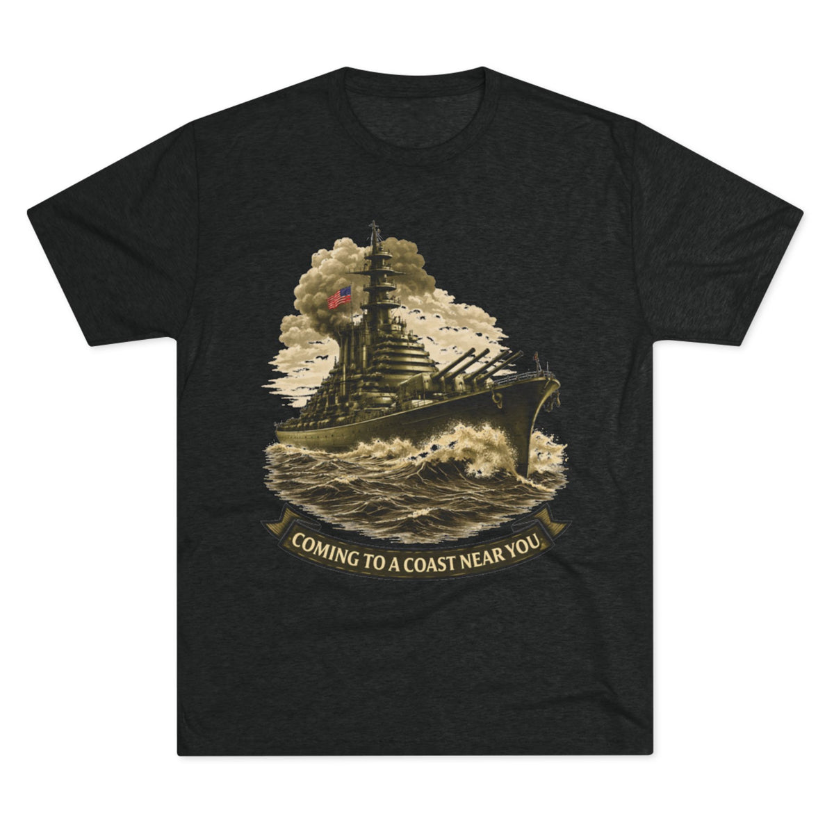 "Coming to a Coast Near You" Vintage Naval Graphic