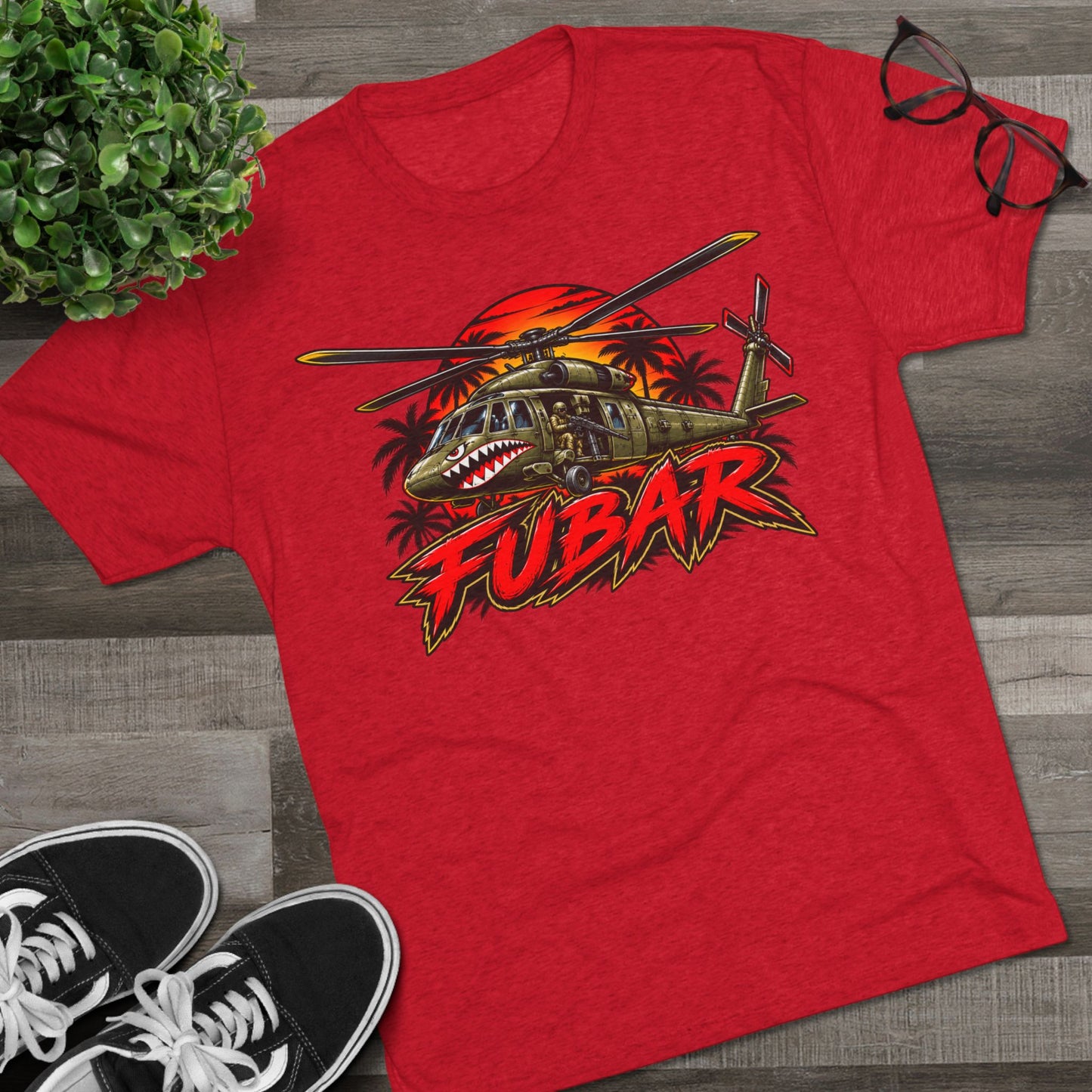 FUBAR Military Helicopter Tee