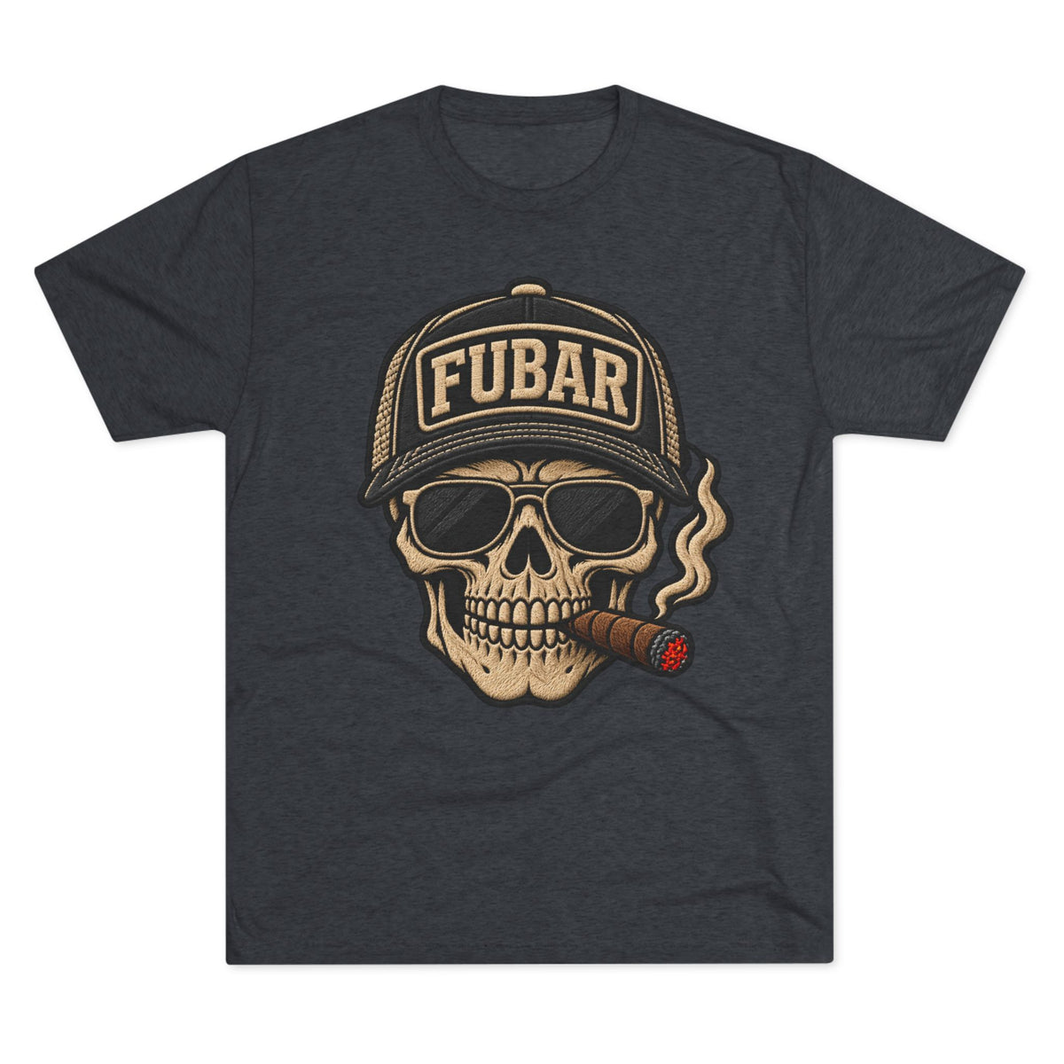 FUBAR Skull Cigar T-Shirt
